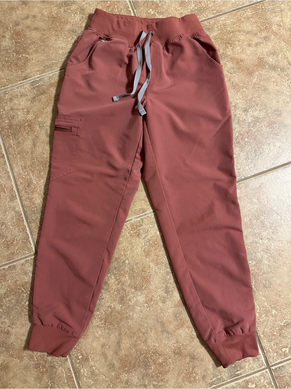 Figs Women's Mauve XS/Petite Drawstring Jogger Pants High Waisted